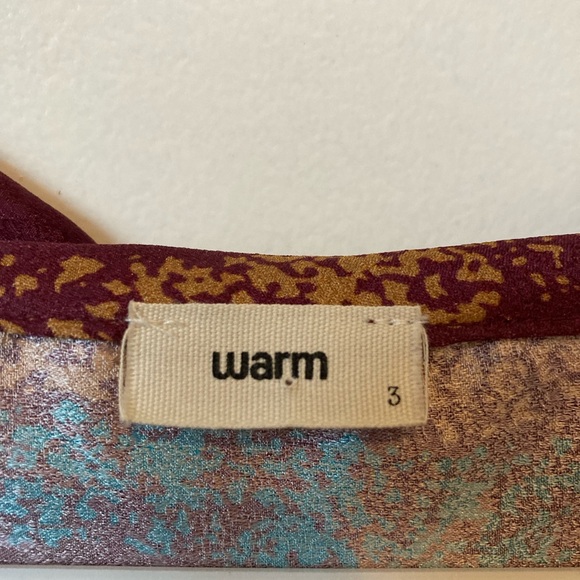 Warm silk striped blouse - Picture 5 of 6